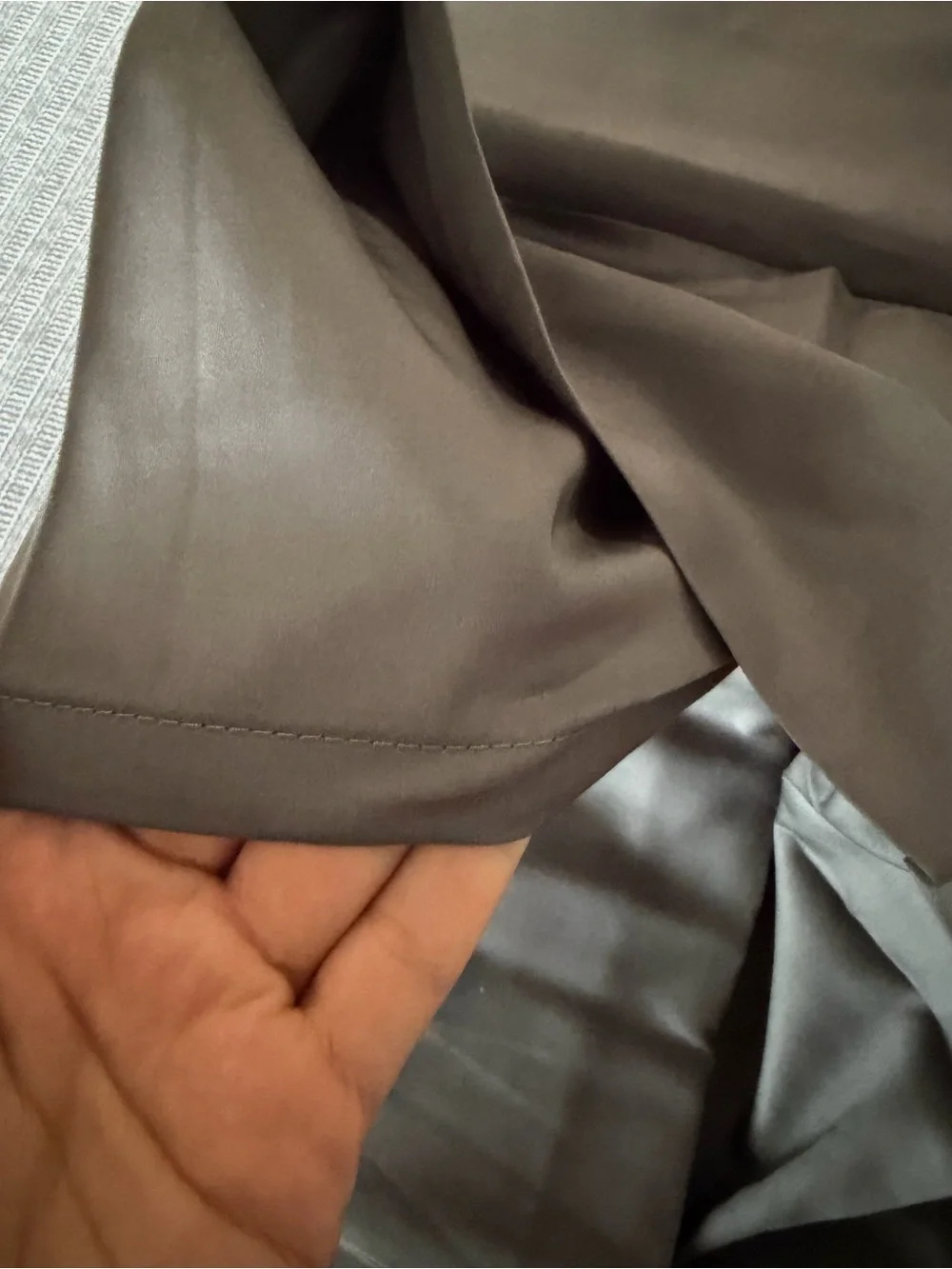 Ralph Lauren Light Gray Cotton Sheet new